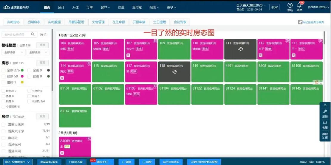 常用的酒店管理系统
