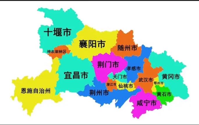 湖北地理图湖北地貌缩略图