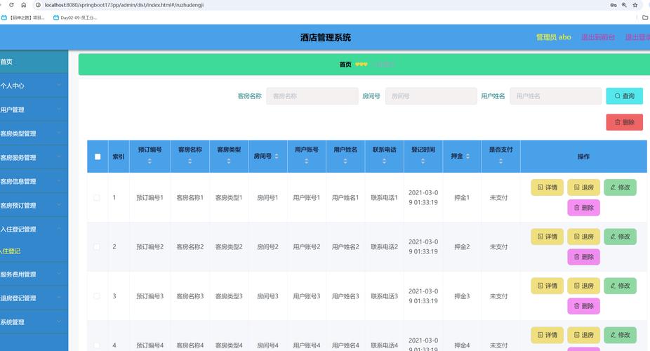 携程酒店管理系统游戏截图