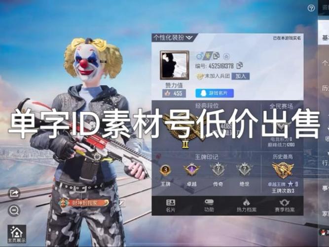 和平精英id推荐