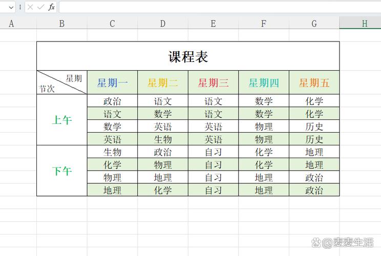 excel表格制作方法