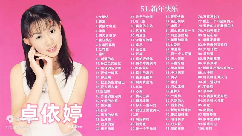 卓依婷歌曲合集MV缩略图