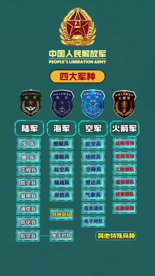 中国人民解放军军种缩略图