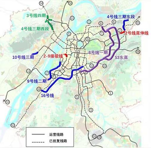 南京地铁交通图缩略图