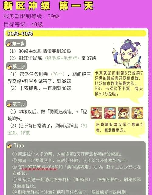 梦幻西游升级经验表