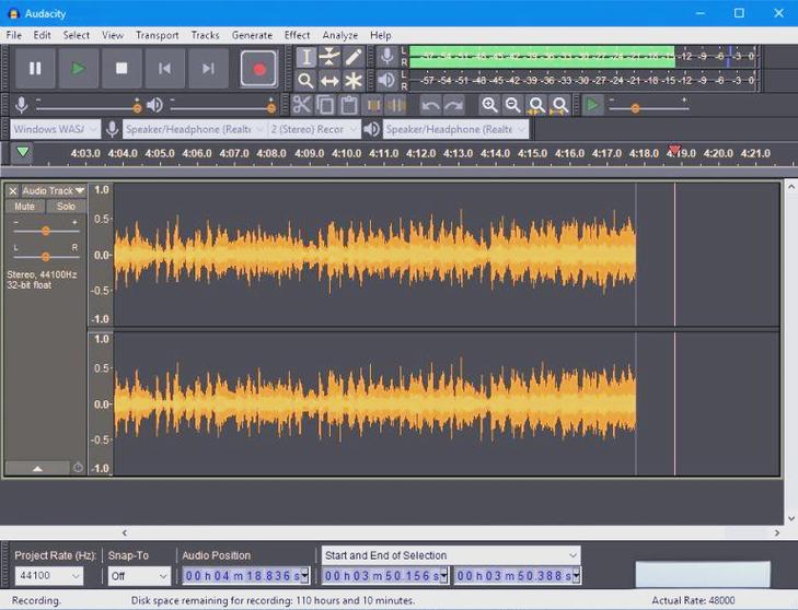 audacity音频编辑器缩略图
