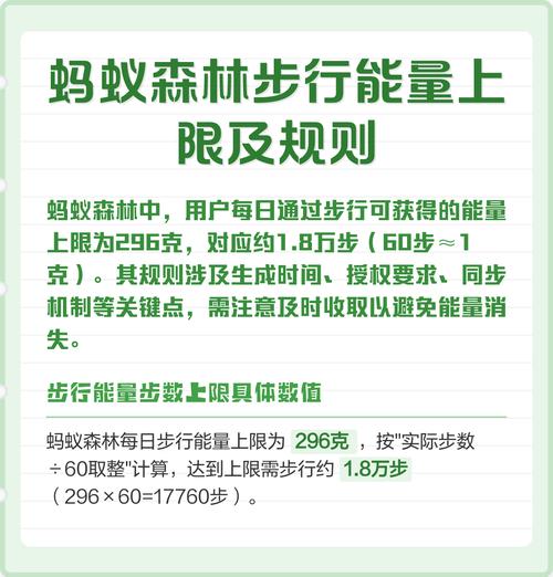 蚂蚁森林能量走路计算规则