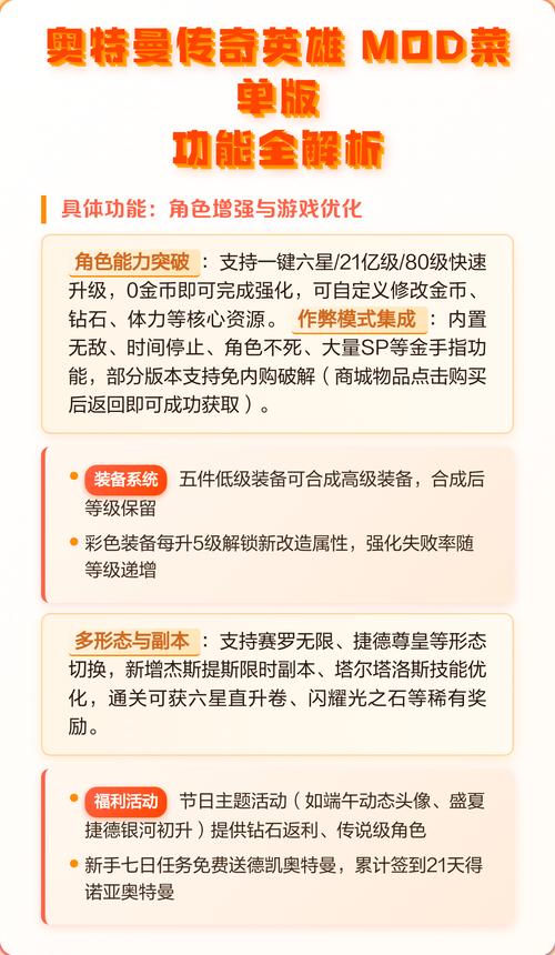 奥特曼传奇英雄内置功能菜单版缩略图