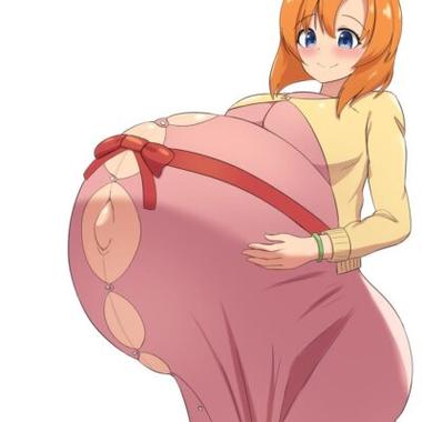 二次元超级大肚子的女孩缩略图