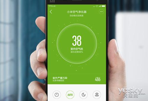 小米净化器下面闪红灯