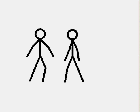 一个白色火柴人打一群火柴人游戏截图
