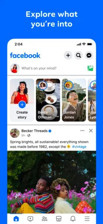 facebook界面缩略图
