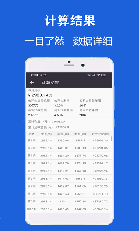 网贷实际利率计算器游戏截图