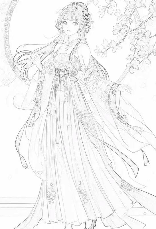 画画二次元少女游戏截图