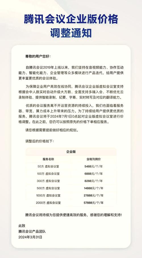 腾讯会议会员费用缩略图