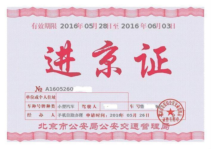 北京牌照进京需要办理进京证吗