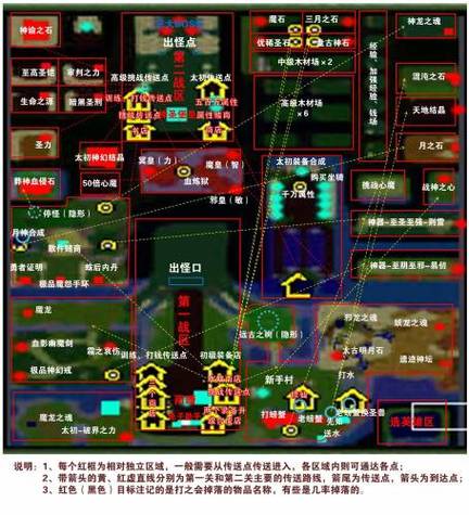 傲斗凌天地图详解