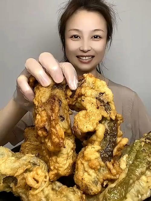 脆皮炸鸡吃播