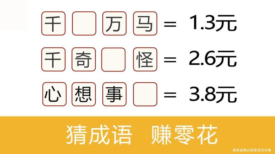 成语赚元宝最新版游戏截图
