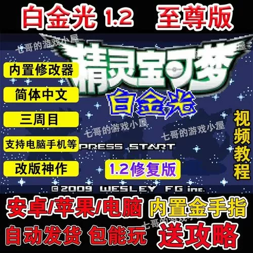 口袋妖怪白金光作弊代码