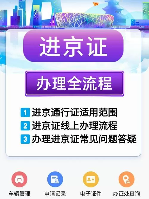 京通进京证办理