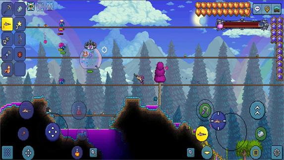 Terraria内置ee悬浮窗中文字幕黑色版免墙版游戏截图