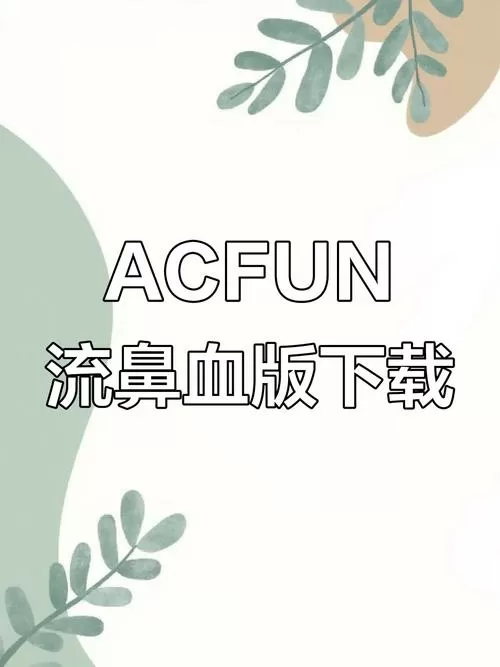 acfun流鼻血版本1.1.9