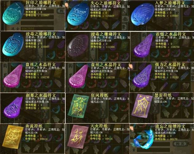 大话2所有符文详解截图