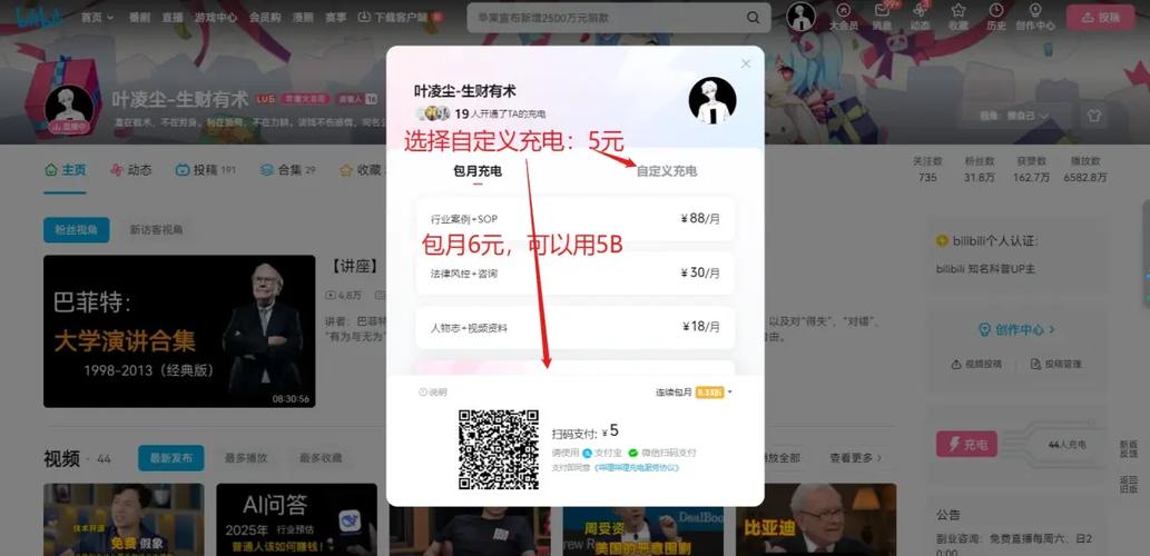 b站b币给自己充电