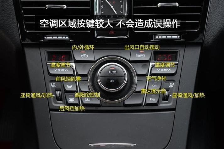 红旗hs5空调按键图解缩略图