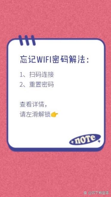 wifi密码忘了如何重新设置密码