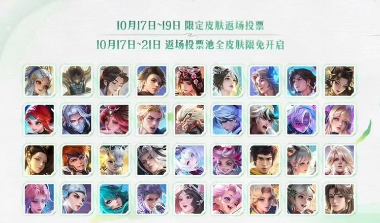 周年皮肤什么时候返场