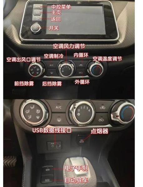 日产轩逸中控显示屏图标