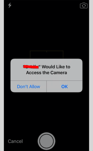 iphone找不到相机权限截图