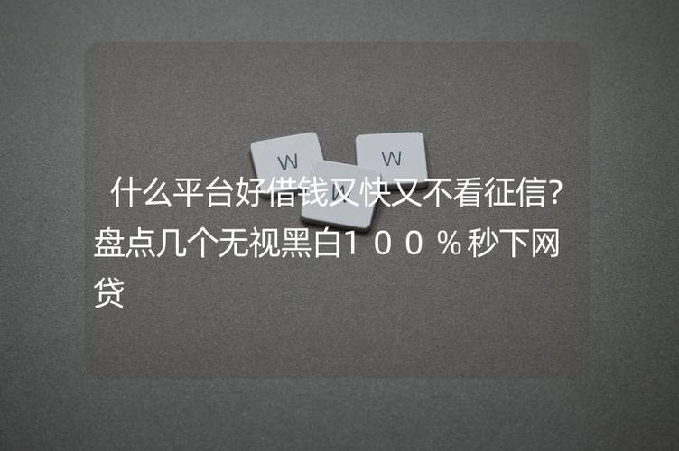 不看评分秒下的网贷