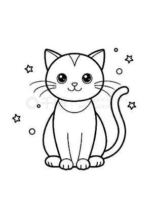 儿童小猫简笔画截图