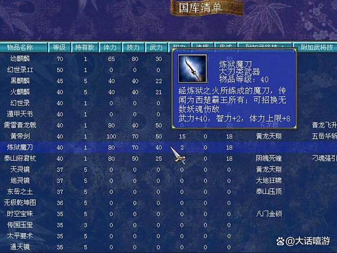 三国群英传7隐藏武器