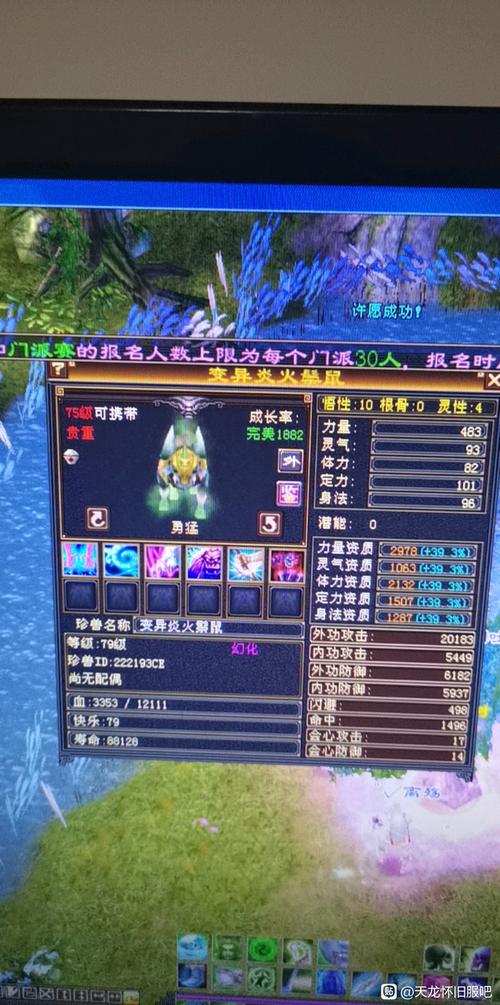 天龙八部外功宝宝推荐截图
