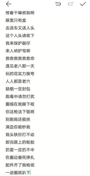 和平精英里的名字大全截图
