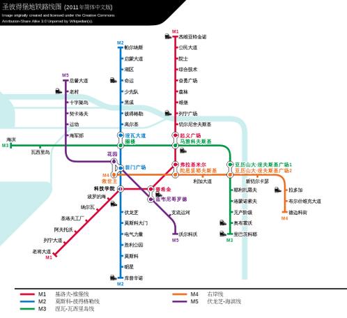 圣彼得堡地铁线路图截图