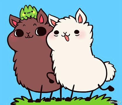 羊驼驼和屎坨坨漫画图标