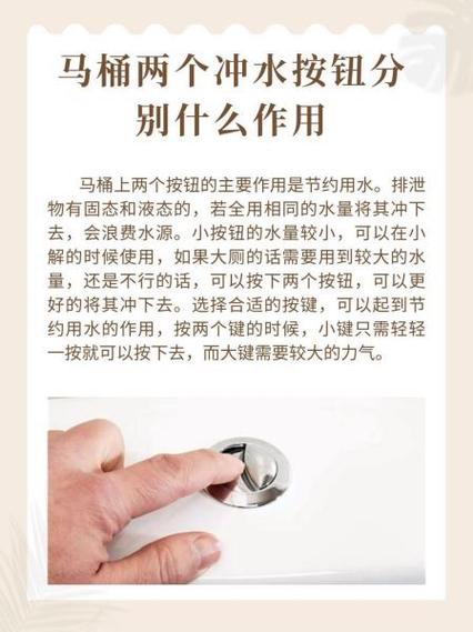 马桶冲水按钮一大一小有什么区别截图