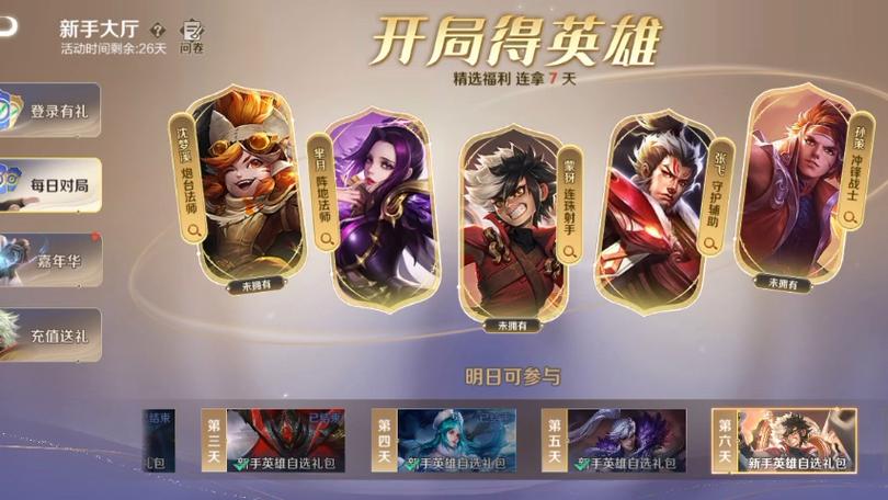 王者荣耀常用英雄