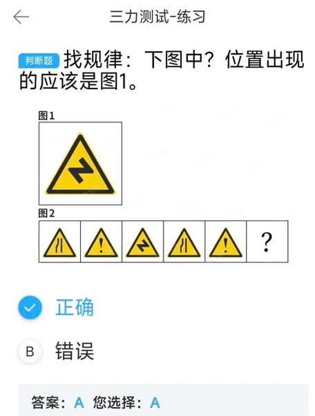70岁驾照三力测试题库