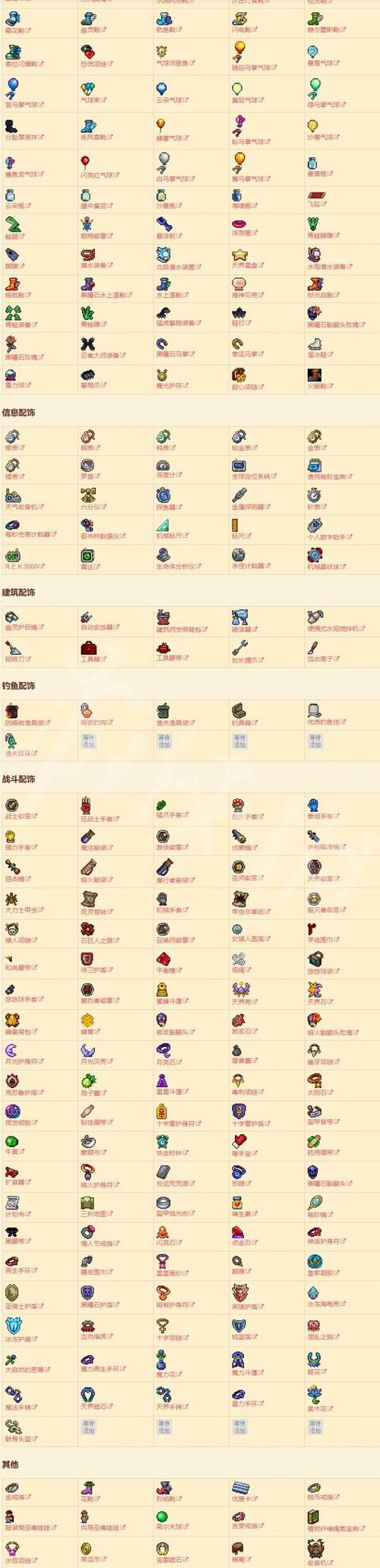 泰拉瑞亚无敌饰品