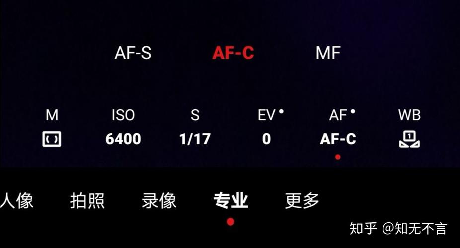 专业模式拍照参数图标