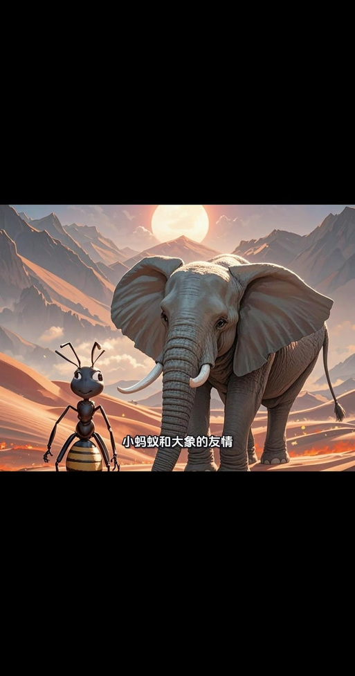 蚂蚁与大象童话作文截图