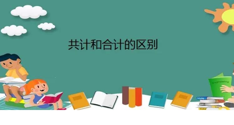 共计与总计哪个正确