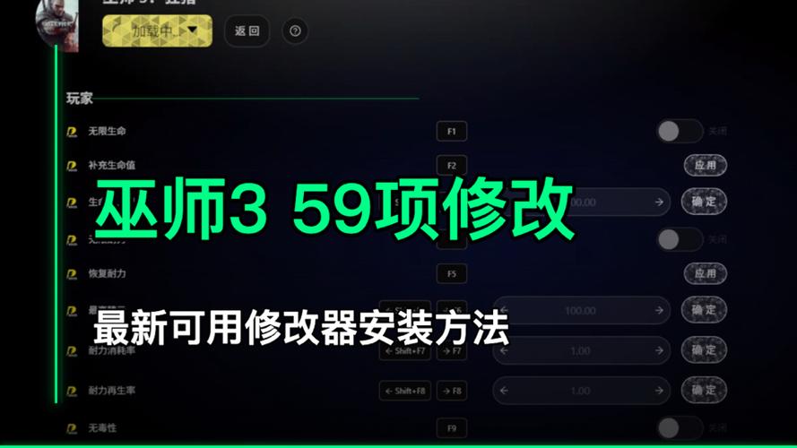 巫师3控制台修改血量截图