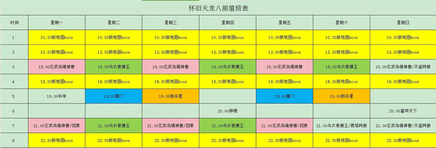 天龙八部怀旧维护时间缩略图